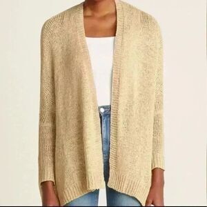 Catherine Malandrino Tan Cardigan Sweater Size Medium
